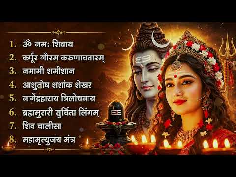 भक्ति भजन - ॐ नमः शिवाय, आशुतोष शशाँक शेखर, कर्पूर गौरम करुणावतारं, शिव अमृतवाणी व शिव आरती