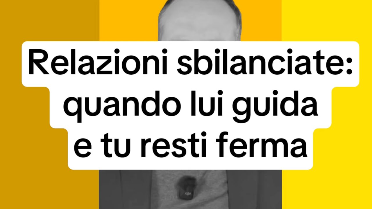 Se lui fa tutto nella relazione… tu che ruolo hai davvero?