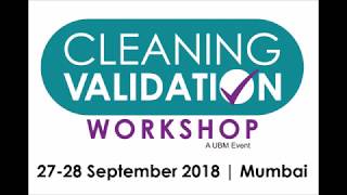 Andrew Walsh to conduct Cleaning Validation Workshop 2018 by UBM India
