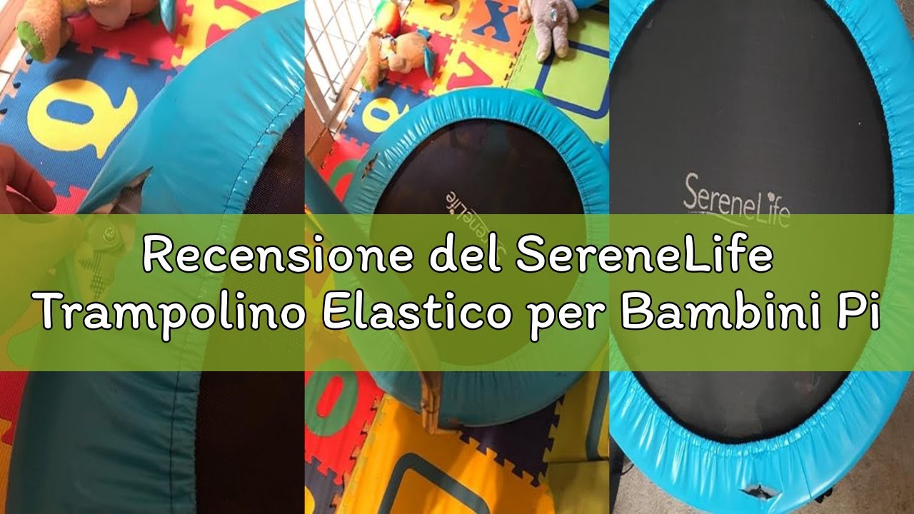 Recensione del SereneLife Trampolino Elastico per Bambini Pieghevole 91/102 cm, Trampolino per Pales
