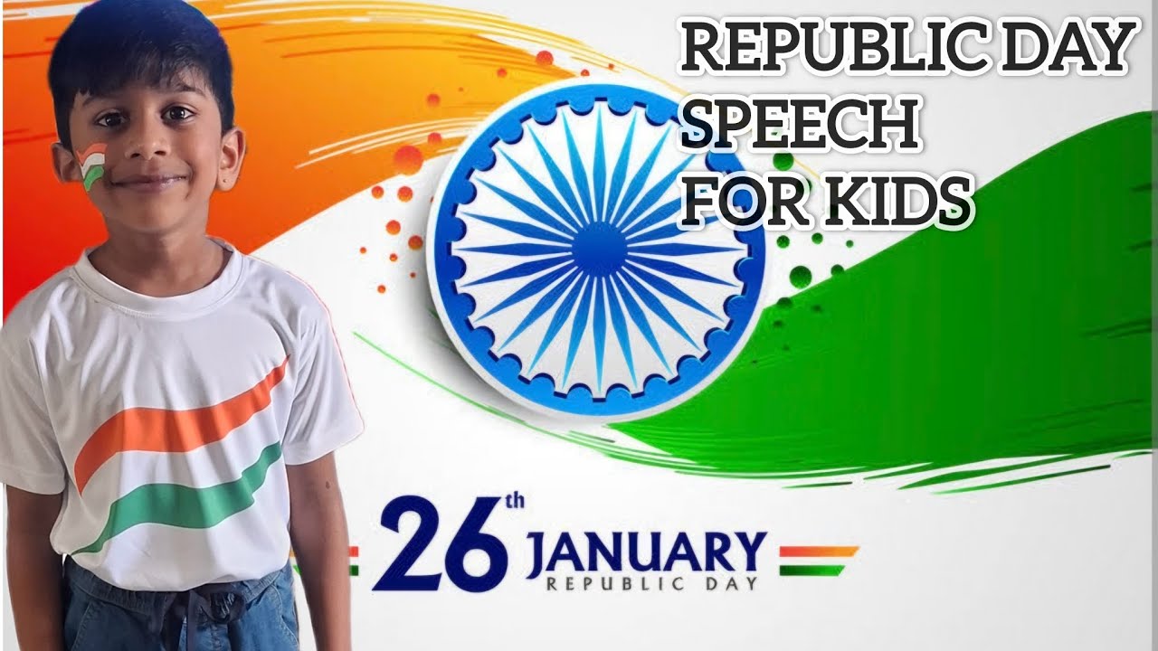 REPUBLIC DAY SPEECH For KIDS / in ENGLISH/ for Kindergarten Students/School performance / LKG / UKG 