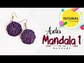 Tutorial | Aretes Mandala 1 🌸 | DIY | Dificultad Media » Macrame