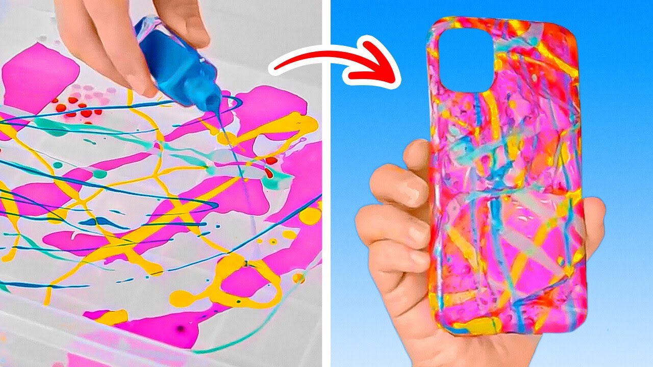 Создание классных DIY чехлов для телефона - YouTube