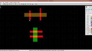 CMOS AND gate in microwind 3