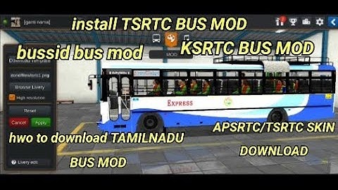 How to download/install Ksrtc/Tsrtc/Apsrtc Mod in bus simulator indonesia || TSRTC MOD FOR BUSSID