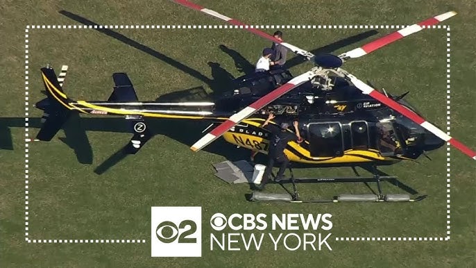 Helicopter Lands On N J School S Baseball Field