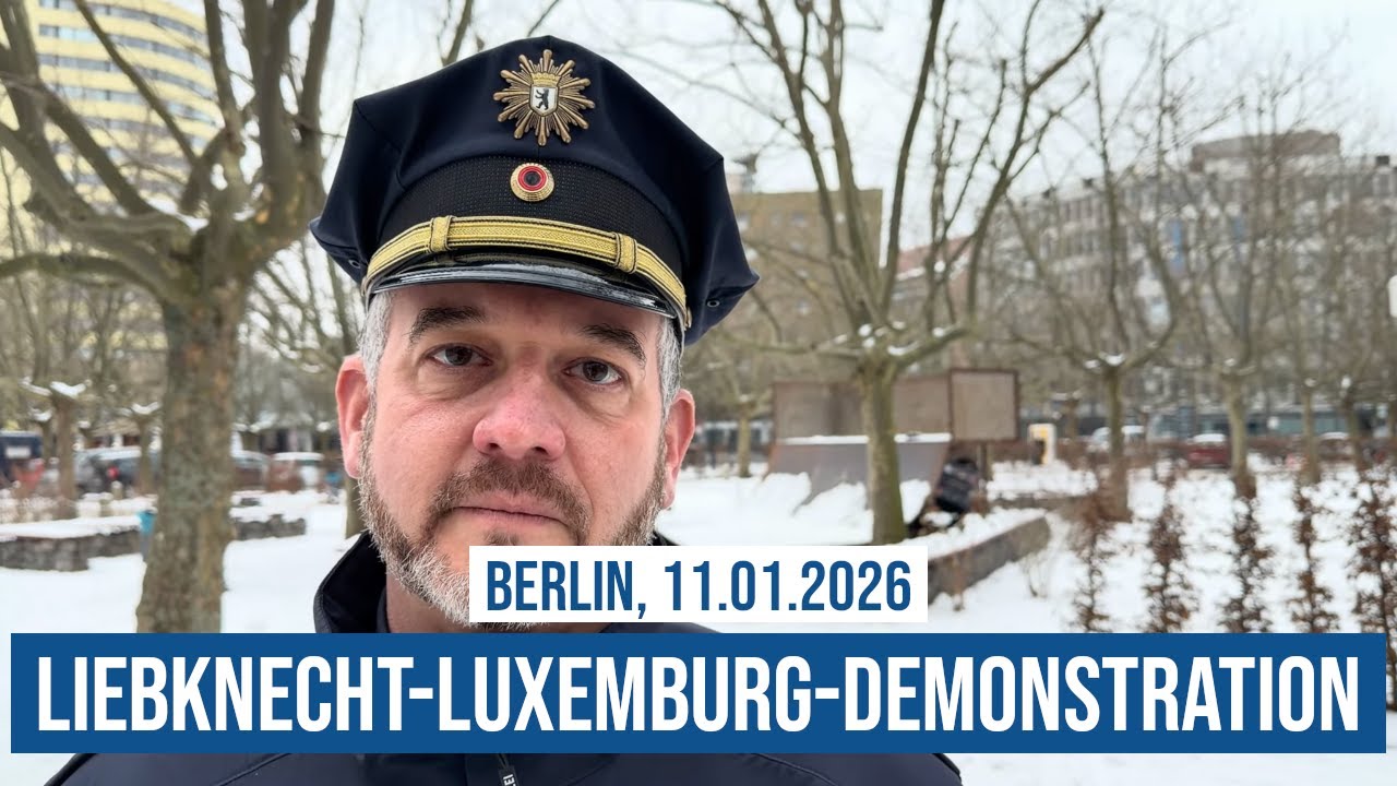 11.01.2026 Berlin Polizei über antisemitischen Straftaten auf Rosa Luxemburg- & Karl Liebknecht-Demo