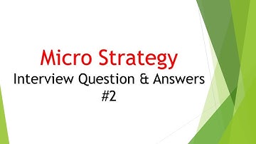 Microstrategy Interview Q&A #2