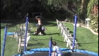 Backyard wrestling gone wrong (fail)