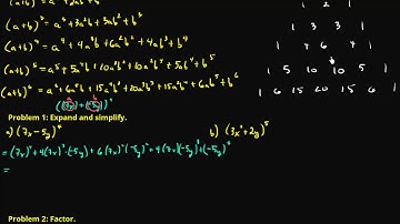 Expanding Binomials Using Pascals Triangle III