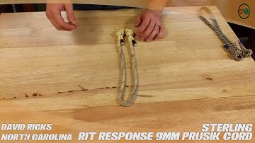 Sterling RIT Response 9mm Prusik Cord - TreeStuff.com Customer David Ricks Review In The Field