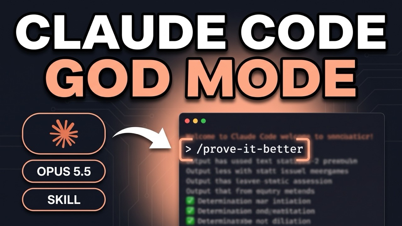 Claude Code + /prove-it-better = AI That PROVES It's Better (FREE Skill)