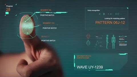 Digital Scanning Of Fingerprint Pack Stock Motion Graphics