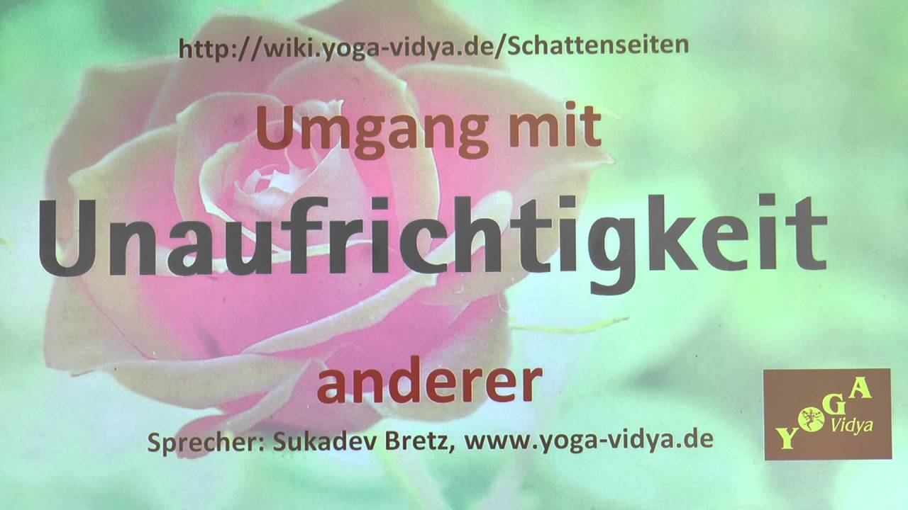 Unaufrichtigkeit - YouTube