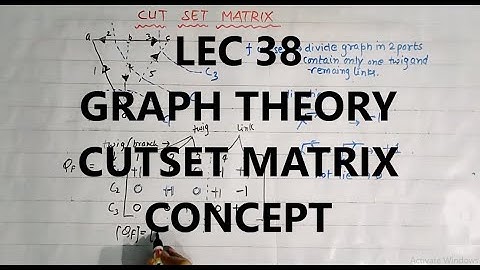 Network Theory 38 | Graph Theory | Cut Set Matrix in graph theory | GATE 2022 | IES 2022 |
