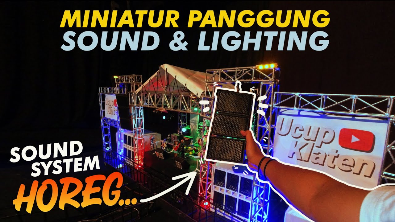 KREATIF‼️MINIATUR PANGGUNG LENGKAP SOUND EMPUK‼️+ LIGHTING - TIM UK Ucup Klaten