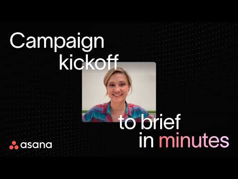 From campaign kick-off to campaign brief (almost) instantly