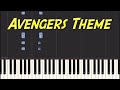 Avengers theme  slow short easy piano play along tutorial  marvel music 