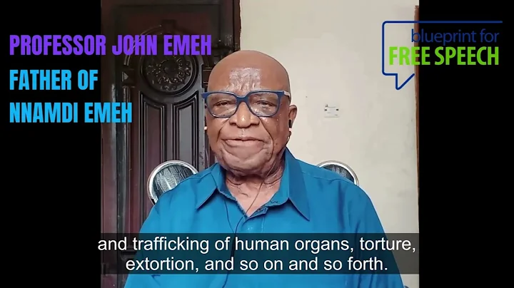 John Emeh, father of Nnamdi Emeh, winner of the 2025 Blueprint Africa Whistleblowing Prize.