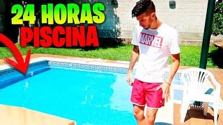 24 HORAS EN LA PISCINA !! CON EL BARCO DE CARTÓN !! Makiman