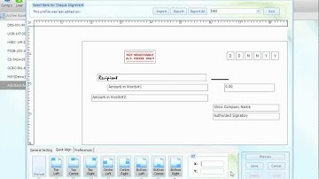 Cheque Printing Software - Cheque  Alignment