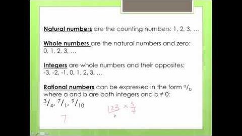 Classifying Real Numbers