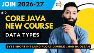 💻 Core Java | 2026–27 | Data Types in Java | CodeHunt | Saif Sir