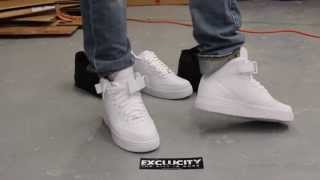 air force ones white mid top