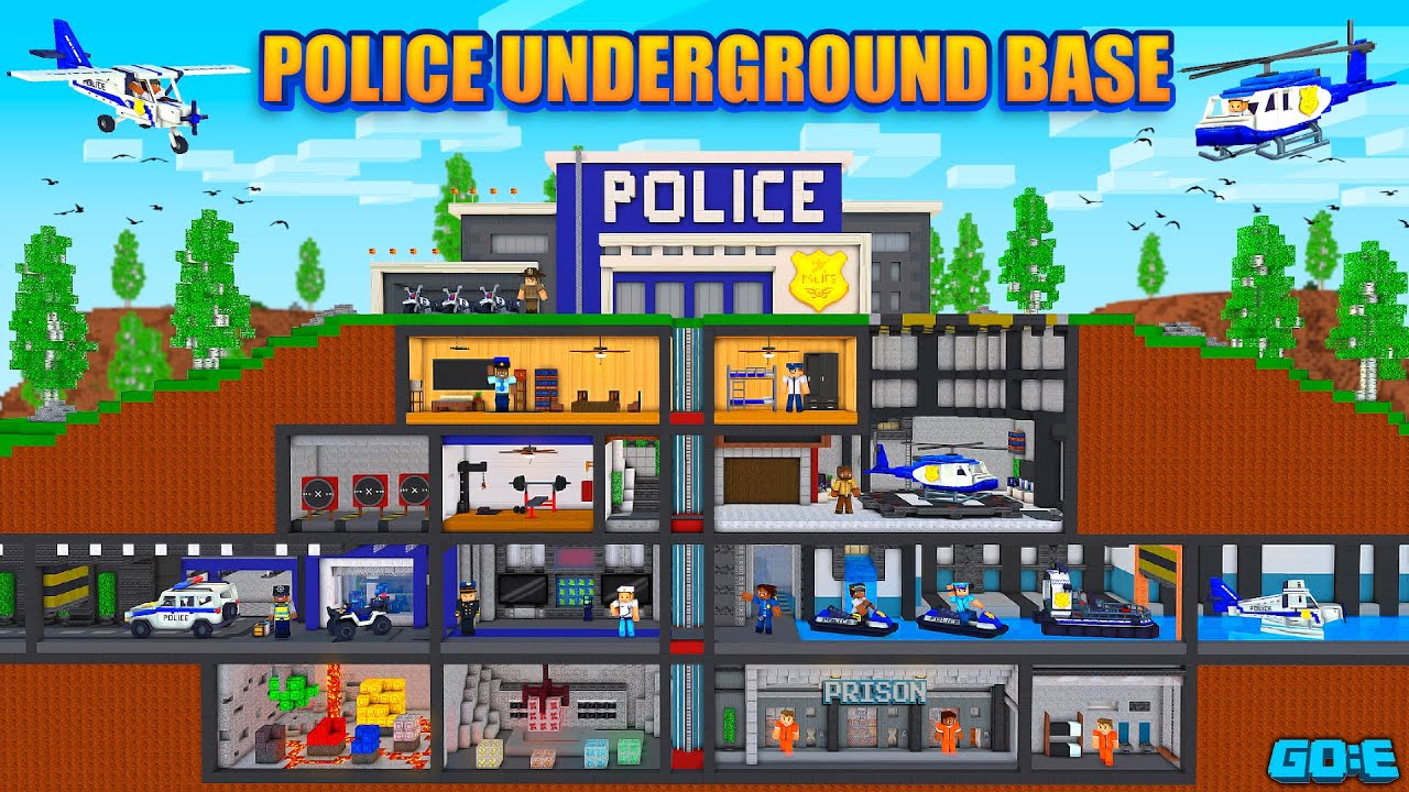 Police Underground Base :  A Minecraft Marketplace Trailer