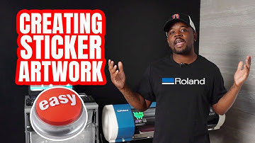 How To Create Sticker Artwork Easily Using Adobe Illustrator (Using Vector & Raster Files)
