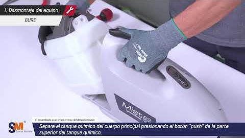 Cómo desarmar el nebulizador BURE ULV Part 1 (ESP)