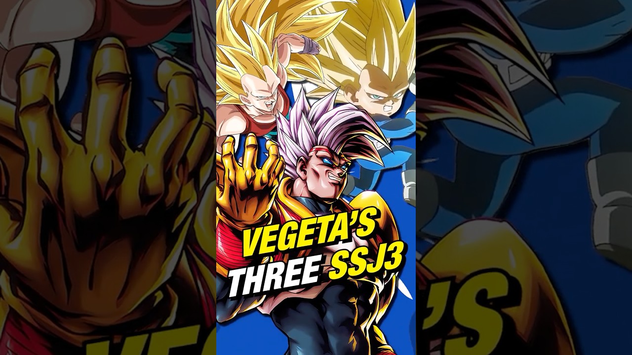 Vegeta's Three Super Saiyan 3 Designs #dragonball #dbz #goku