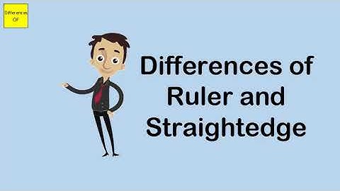 Differences of Ruler and Straightedge