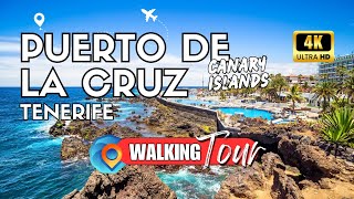 Discovering Puerto de La Cruz [Tenerife 🇪🇸] | Summer Walking Tour 4K in Tenerife North [UHD 60fps]