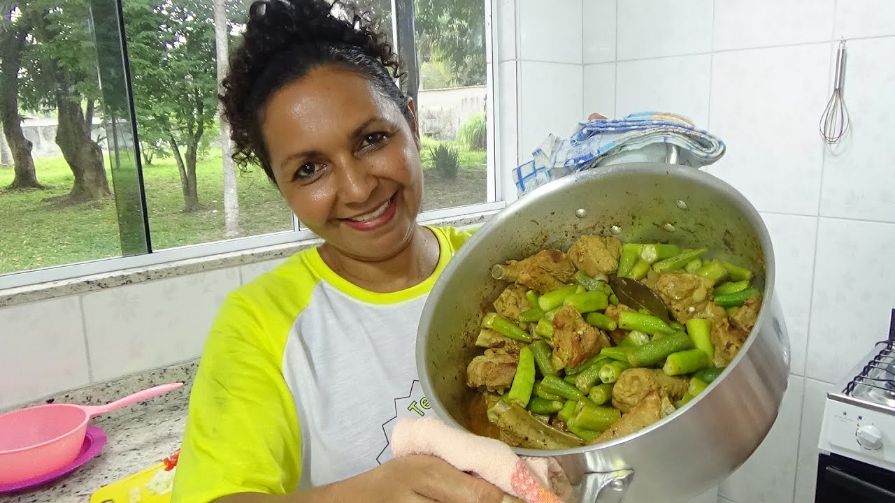 COSTELINHA DOURADA COM QUIABO