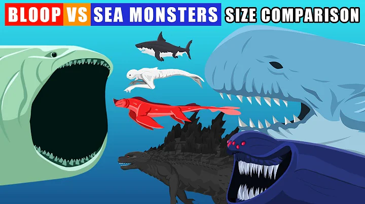 Bloop vs Sea Monsters Size Comparison: From The Meg to Sea Eater