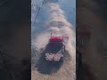Bulldozer levels the surface through destroyed village #roadcraft #short #youtubeshorts #bulldozer