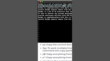 Copy paste in vi mode