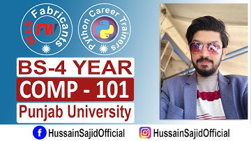 COMP-101 | Past Paper 2019 Short Question Solution PU BS 4 Year Program | Hussain Sajid