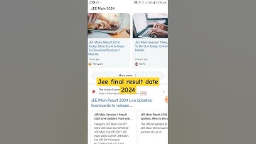 Jee mains result 2024 out today #jeemain2024 #jeeresult #nta #result #mainsresult