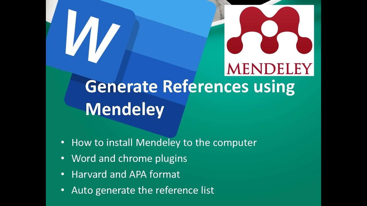 how-to-add-gererate-references-using-mendeley-reference