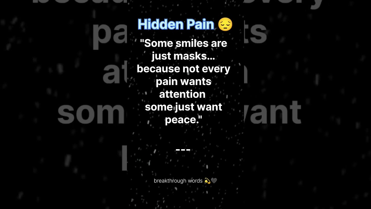 Behind the Smile… There’s a Story You’ll Never Know 💔 | Deep Emotional 