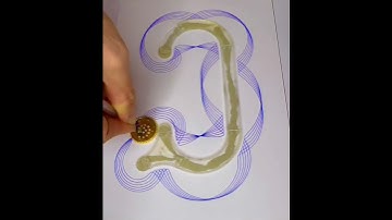 Can you count the magical curved swirls? 👑 #shorts #youtubeshorts #music #funny #spirograph #art