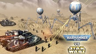WARHAMMER 40K vs STAR WARS: Death Korps of Krieg vs CIS Battle Droids  - Men of War: Assault Squad 2