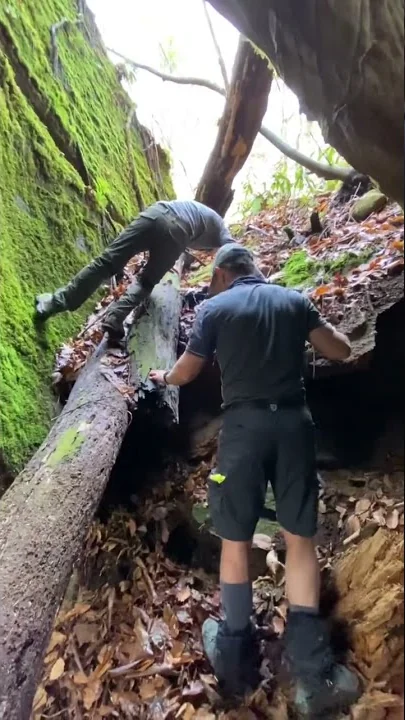 Chris and Matt doing a little exploring.