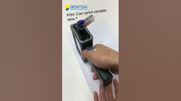 Variable Data Print Demo by BENTSAI BT-HH6205B Handheld Inkjet Printer Handheld Inkjet Coder