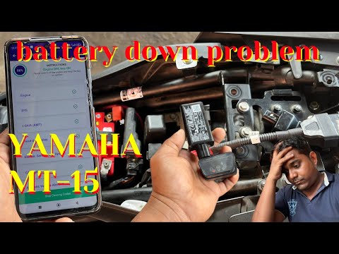 Yamaha MT-15 battery down problem | MT 15 v2 engine warning light