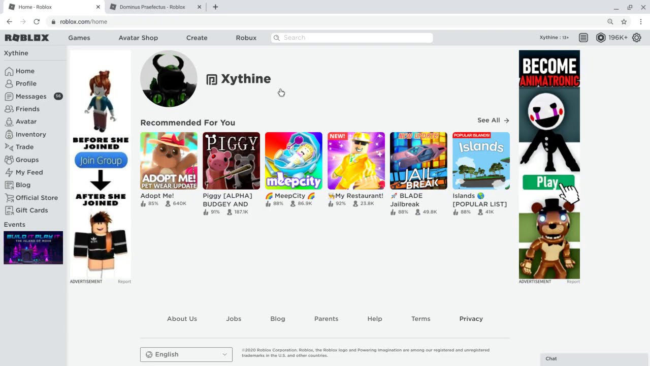 FREE ROBLOX ACCOUNT 2020 HAS DOMINUS AND 100K ROBUX!!! (READ DESC
