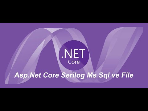 Asp.Net Core Serilog Ms sql ve File