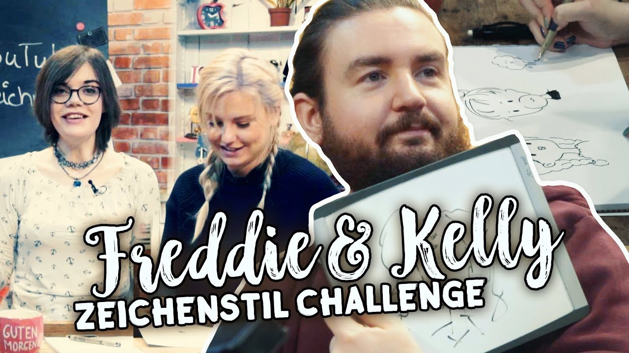Zeichenstil CHALLENGE ✂️ mit Sturmwaffel & Kelly MissesVlog malen lernen kinder